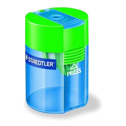 Staedtler Round tub single sharpener 511 006 asst colours pack 10 1