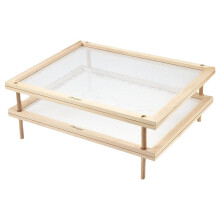 Double Layer Pasta Drying Rack with Fast Air Ventilation for Countertop Vegetable and Noodle Storage
