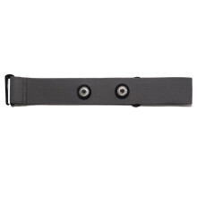 Heart Rate Monitor Belt Elastic Silicone Replacement Strap Adjustable Length Grey Compatible With Exercise Monitors