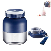 USBC Rechargeable Portable Blender 28oz Wireless Mini Smoothie Maker with Double Lid Blue