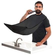 Babador para barba, presente de Natal para homens, capa antiaderente para barba, coletor de pelos da barba, acessórios de higiene pessoal, material
