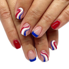 Ongles artificiels réutilisables à pointe carrée française, application facile, décoration d'ongles pour de nombreuses occasions, y compris la