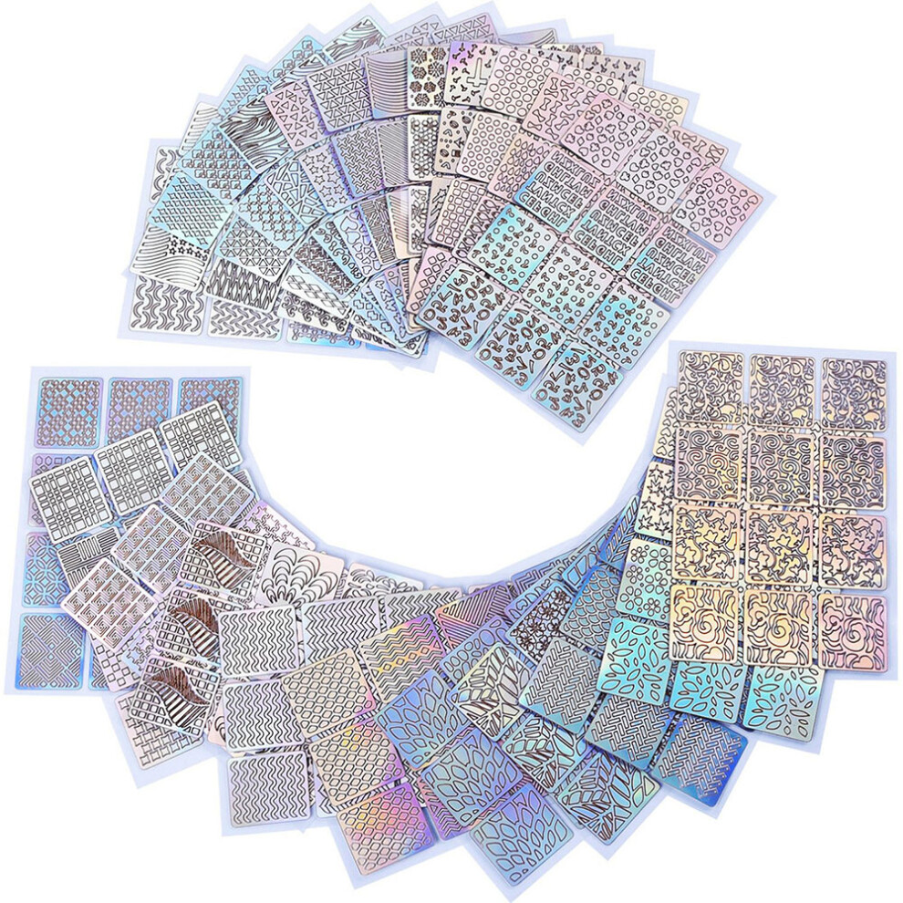 Artisan's Nail Paradise, Fashionable Patterns For Easy To Use, Adhere Sharp Lines Nail Vinyl Stencils, Professional Salon Use Templates Stickers