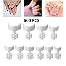 Halfdekkende nagels, gemaakt van hars, voor beginners en nagelkunstliefhebbers. Creëer je eigen stijl en patroon voor Halloweenfeesten en nachtclubs.