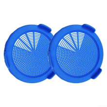 Sprouting Jar Lids with Silicone Seal for Wide Mouth Mason Jars, Easy Drainage, Blue, Set of 2