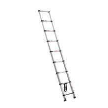 Teleskopleiter aus Edelstahl-Duoku-2540 mm-Tragfähigkeit 150 kg-Winkel von 75-Leichte tragbare Leiter