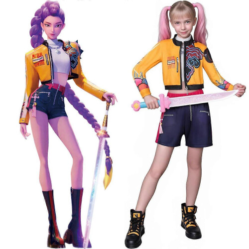 (120) KPop Demon Hunters Cosplay Rumi Costume Fancy Dress Outfits Halloween Carnival Costume