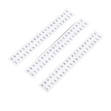 Kalimba Staff Labels 3Pcs Keys Stickers 17-Key Musical Note Decorations White
