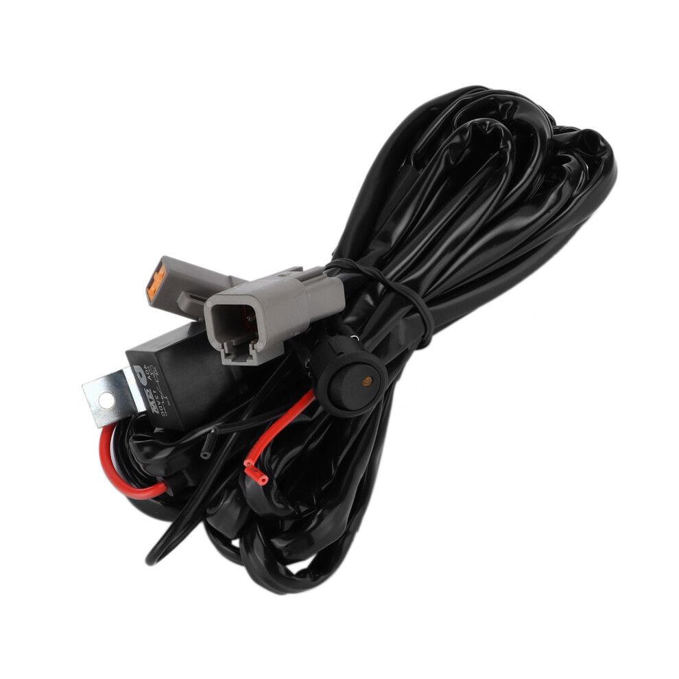 40A 12V Wiring Harness For Led/ Hid Lights, 280W For Off-Road Vehicles Black 7621377799026