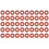 50 junções toroidais de silicone com 3 mm x 8 mm x 2,5 mm 1