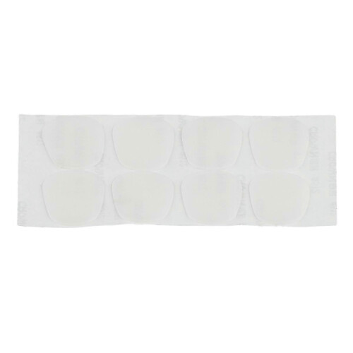 Kit com 8 palhetas e anéis para bocal de saxofone alto/tenor, 0,8 mm, transparentes