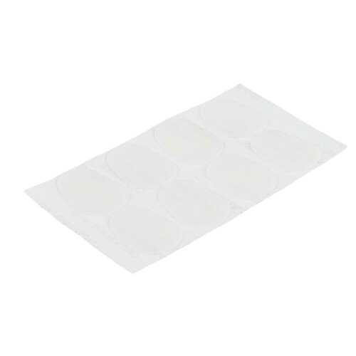 Kit com 8 palhetas e anéis para bocal de saxofone alto/tenor, 0,8 mm, transparentes 2