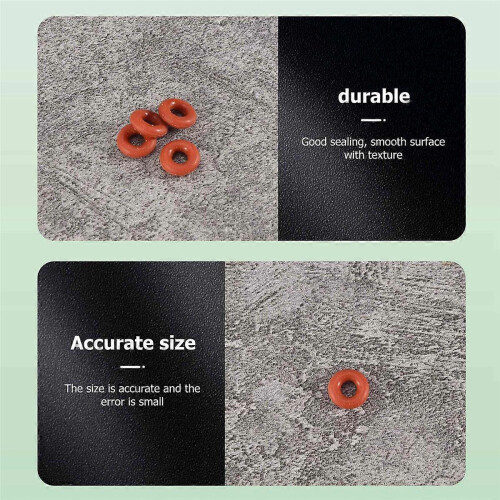 50 junções toroidais de silicone com 3 mm x 8 mm x 2,5 mm 1