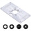 Woodworking Router Table Insert Plate 23.5x12x0.8cm Black 7