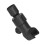 Universal Black ABS Shower Arm Holder – Adjustable, Wall-Mounted, G1/2 6