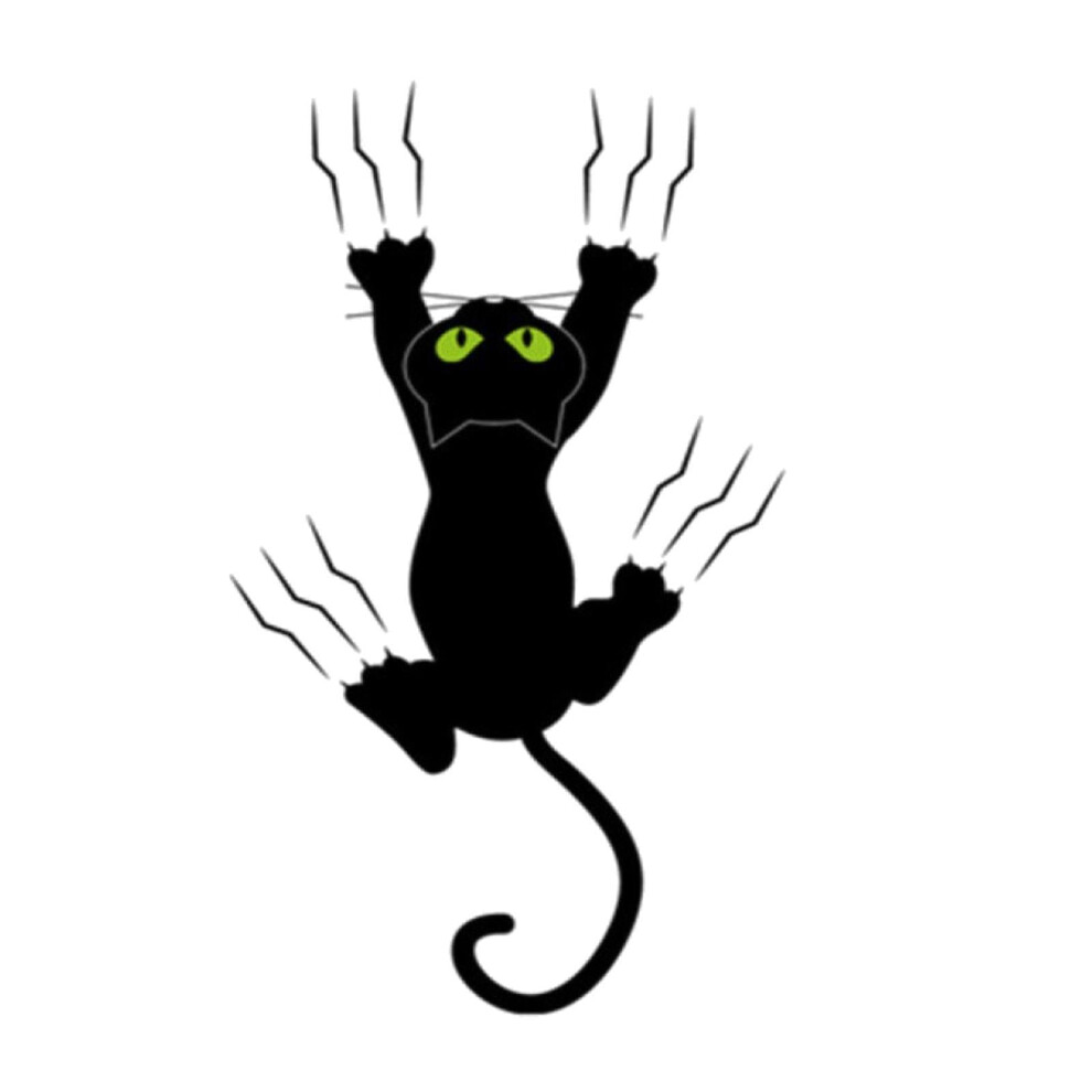 Cat Wall Decal Window Sticker Decals For Car Waterproof Cat Scratch Bumper Decal For Door Bedroom Trunk Wall 9187378666111