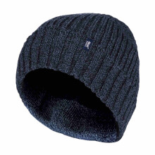 (One Size, Marine) Heat Holders - Heat Holders - Gerippte Warm Isolierte Wendemanschetten Thermo Mütze für Herren