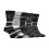 Farah (6-11, Charcoal / Black) Farah - 5 Pack Mens Bamboo Bright Striped Patterned Socks 1
