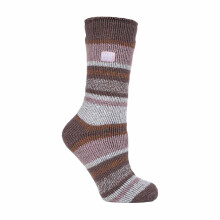 (04-Aug, Cabin Fever Block Twist) Heat Holders - Heat Holders - Damen Extra Warme Thermosocken für Winter Kuschelsocken Geschenk