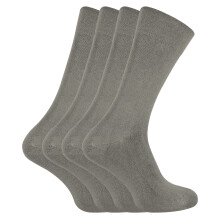 (04-Aug, Hellgrau) Sock Snob - Sock Snob - 4er Pack Herren und Damen Bio Bambussocken Atmungsaktive Socken Uni