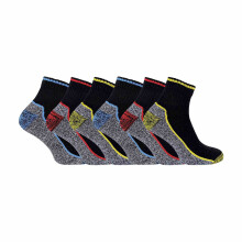 (46-50, Schwarz) Sock Snob - 6er Pack Herren Baumwolle Kurze Arbeitssocken Kurzschaft | Bambus Sommer Socken