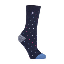 (04-Aug, Marineblaue Flecken (Beere)) Heat Holders - Heat Holders - Ultra Lite Thermosocken mit Gebürstetem Innengarn für Damen