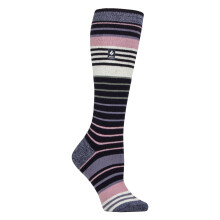 (04-Aug, Marine / Flieder) Heat Holders - Damen Ultra Lite dünne thermische Winter-Skisocken