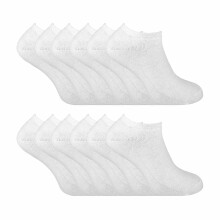 (06-Nov, Weiß) Sock Snob - 12er Pack Herren Sneaker Socken Kurz | Sock Snob | Warme Gepolstert Thermosocken