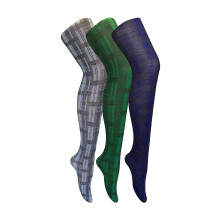(XL, Skye 1) Sock Snob - 3 Paar Damen-Strumpfhosen mit weichem Muster 80 Denier