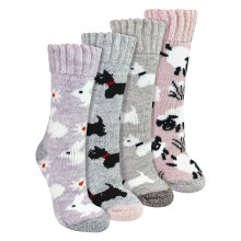 Sock Snob - Sock Snob - 4 Paar dicke warme Bettsocken für Damen für den Winter