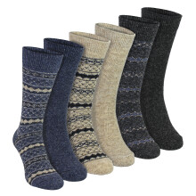 Sock Snob - Sock Snob - 6 Paar dicke strapazierfähige Stiefelsocken aus Alpaka für Herren