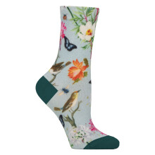 (04-Aug, Blumen / Vögel) Sockshop - Socken Damen Mit Lustige Bunte Muster | Sockshop | Socken Mit Blumen Motiv