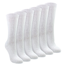 (04-Aug, Weiß) Sock Snob - Sock Snob - Damensocken im 6er-Pack aus 100 % Baumwolle