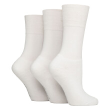 (04-Aug, Weiß) Gentle Grip - Gentle Grip - 3er Pack Damen & Herren Sportsocken ohne Gummibund