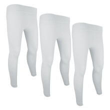 (M/L, Weiß) THMO - THMO - 3er Pack Thermo Leggings für Damen für den Winter