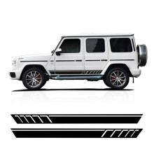Car Side Skirt Stickers Sporty Stripe Decals for Mercedes Benz G63 AMG G Class 2019
