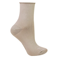 (03-May, Beige) Steven - Steven - Damen Nahtlose Bambussocken weich atmungsaktiv ohne Gummibund