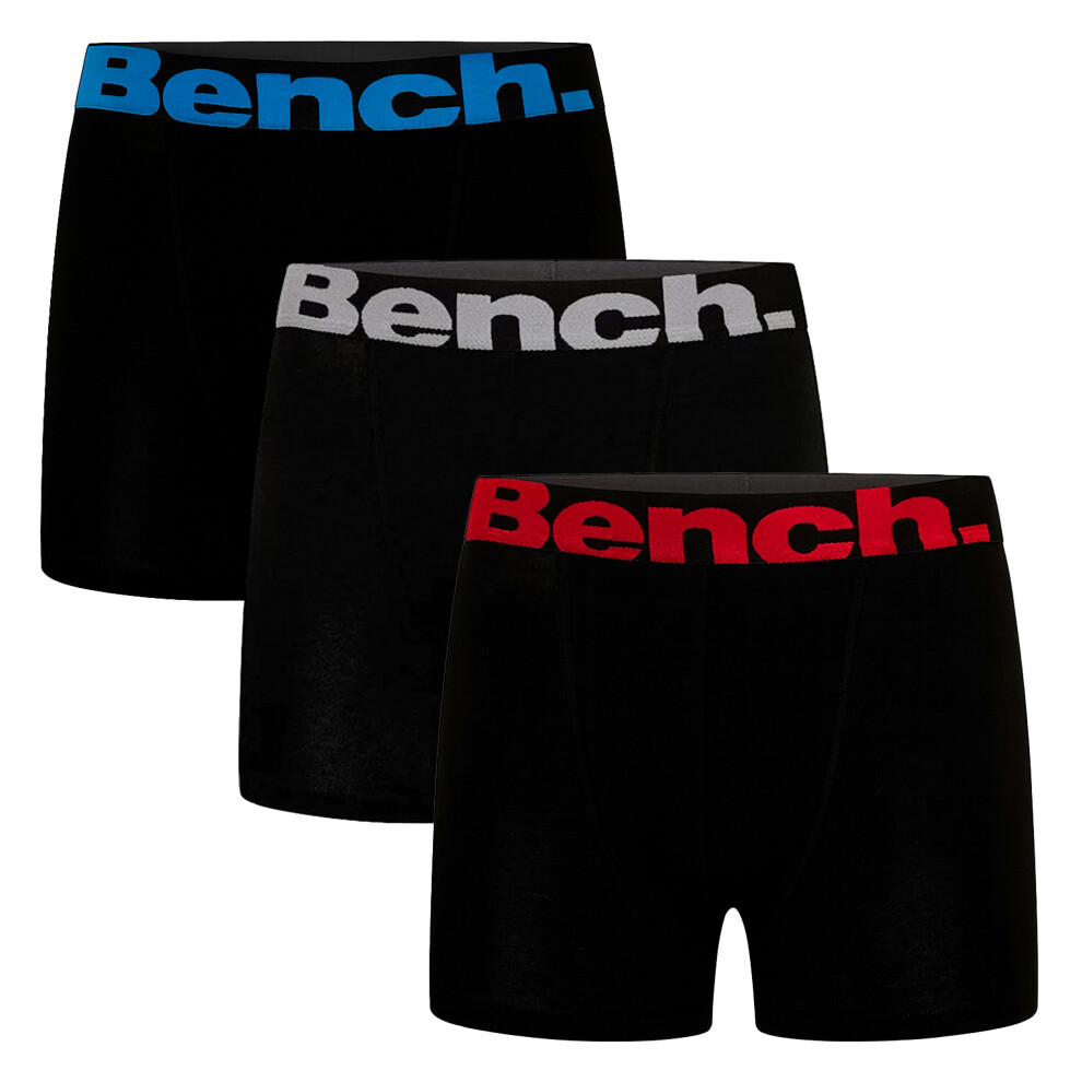 Bench (Xx-Large, Black) - 3 Pack Mens Cotton Boxers Underwear - Macron Collection