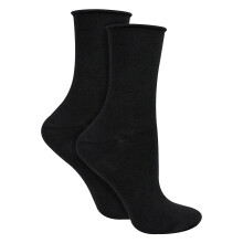 (05-Jul, Schwarz) Steven - Steven - 2 Paar Damen Kaschmirsocken weich warm komfortabel Geschenk