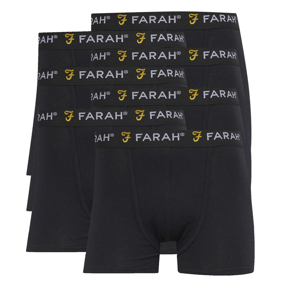 Farah (Xx-Large, Black) - 7 Pack Mens Cotton Breathable Boxers Underwear - Vuson Collection - Image 3
