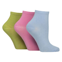 (04-Aug, Meerblick) Sockshop - SOCKSHOP - 3er Pack Damen Atmungsaktive Bambus Knöchel Socken