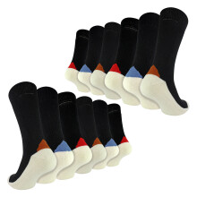 (06-Nov, 12 Paare) Sock Snob - Herren-Arbeitssocken aus Wolle mit Einlegesohle