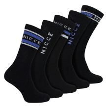 (06-Nov, Schwarz) Nicce - Nicce - 5er Pack Herren Crew Socken | Weiche Atmungsaktive Baumwollsocken