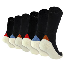 (06-Nov, 6 Paare) Sock Snob - Herren-Arbeitssocken aus Wolle mit Einlegesohle
