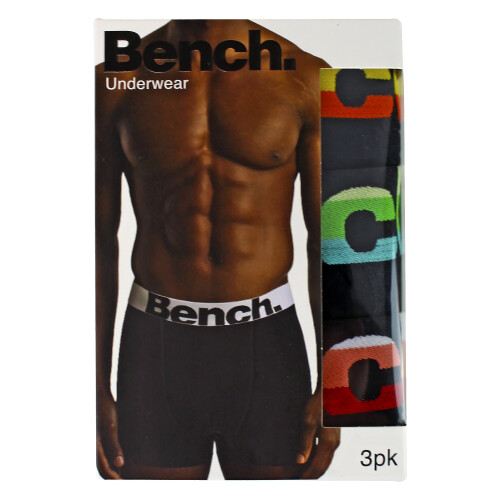 Bench (Medium, Black) Bench - 3 Pack Mens Cotton Boxers Underwear - Arnav Collection 1