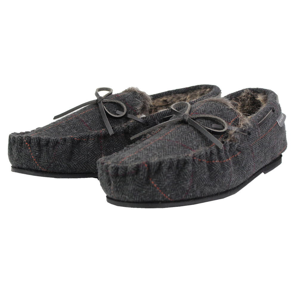 Dunlop Men's Black Mocassin Slippers - Image 3