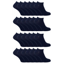 (4-6 Jahre, Marine) Sock Snob - 24er-Pack Multipack-Sneakersocken aus Baumwolle für Kinder
