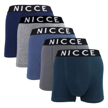 (Large, Verschiedene) Nicce - Nicce - 5er Pack Herren Boxershorts DILLOW | Atmungsaktive Baumwollunterwäsche