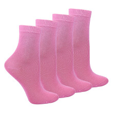 (4-6 Years, Rosa) Steven - Steven - 4 Paar Kinder Nahtlose Socken aus Bio Baumwolle weich bequem