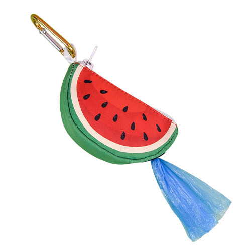 Hundekot-Auffangbeutel-Halter,-Wassermelone
